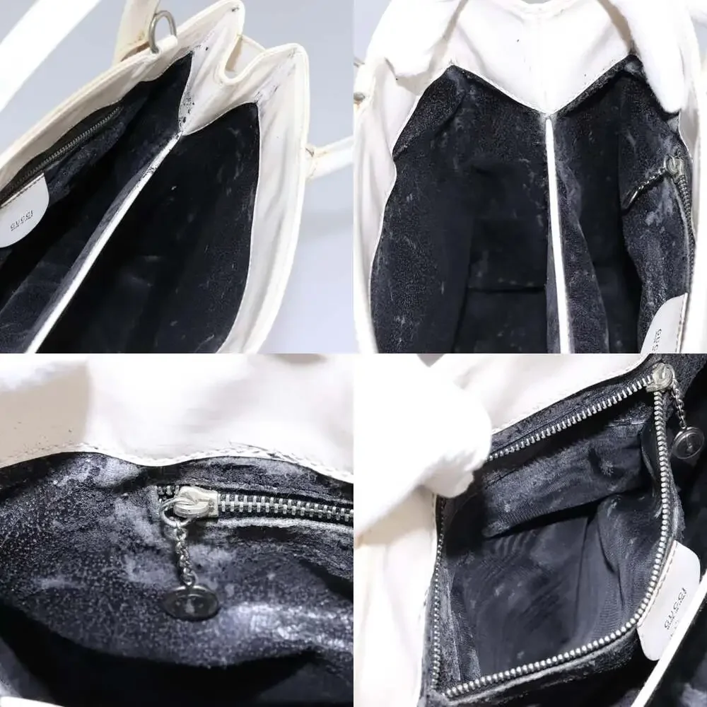 GUCCI Hand Bag Enamel White - Picture 12 of 13